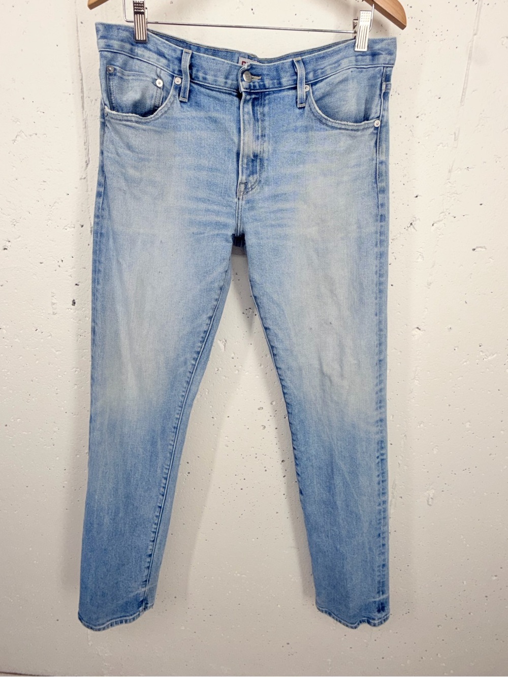 S.M.N. Denim Men’s 34 x 33.5 The Hunter Standard Slim selvedge reclaimed Jeans